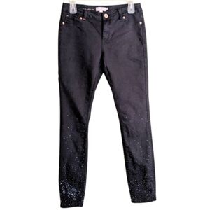 Ted Baker London Jeans Black Sparkly Skinny Stretch Size 28 Waist